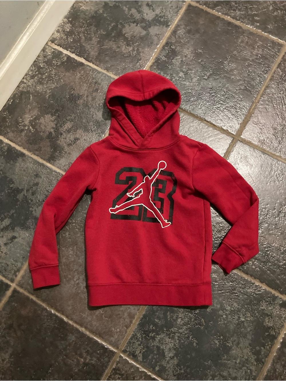 Jordan Red Hoodie with Jumpman 23 Graphic Youth Size XS 4